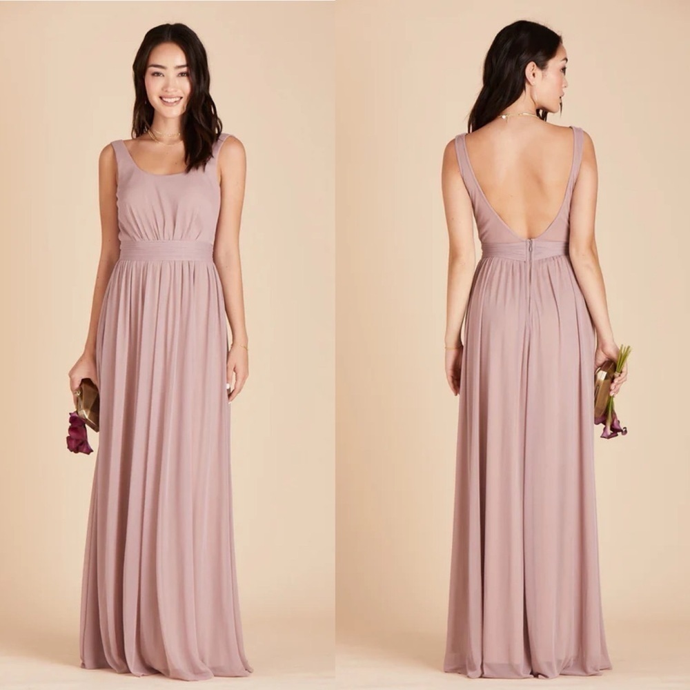 NWT Birdy Grey Jan bridesmaid dress maxi mauve pink size medium Flowy sleeveless